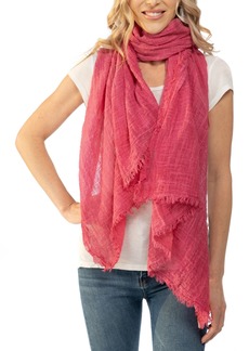 Vince Camuto Washed Fabric Solid Wrap Scarf - Sangria