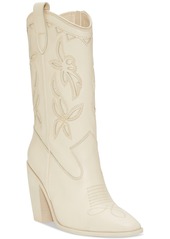 Vince Camuto Women's Alisah Mid-Calf Cowboy Boots - Tortilla Suede Multi