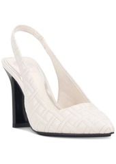 Vince Camuto Women's Baneet Quilted Slingback Pumps - Coconut Cream Leather