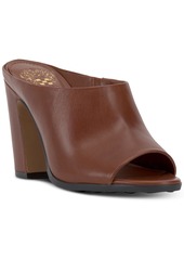 Vince Camuto Women's Brianda Peep-Toe Heeled Mules - Soft Buff