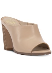 Vince Camuto Women's Brianda Peep-Toe Heeled Mules - Soft Buff