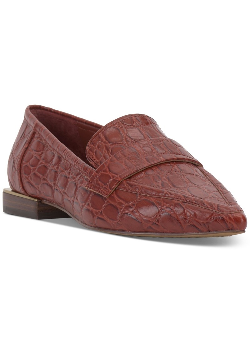 Vince Camuto Women's Calentha Pointy Toe Tailored Loafers - Ketchup Leather