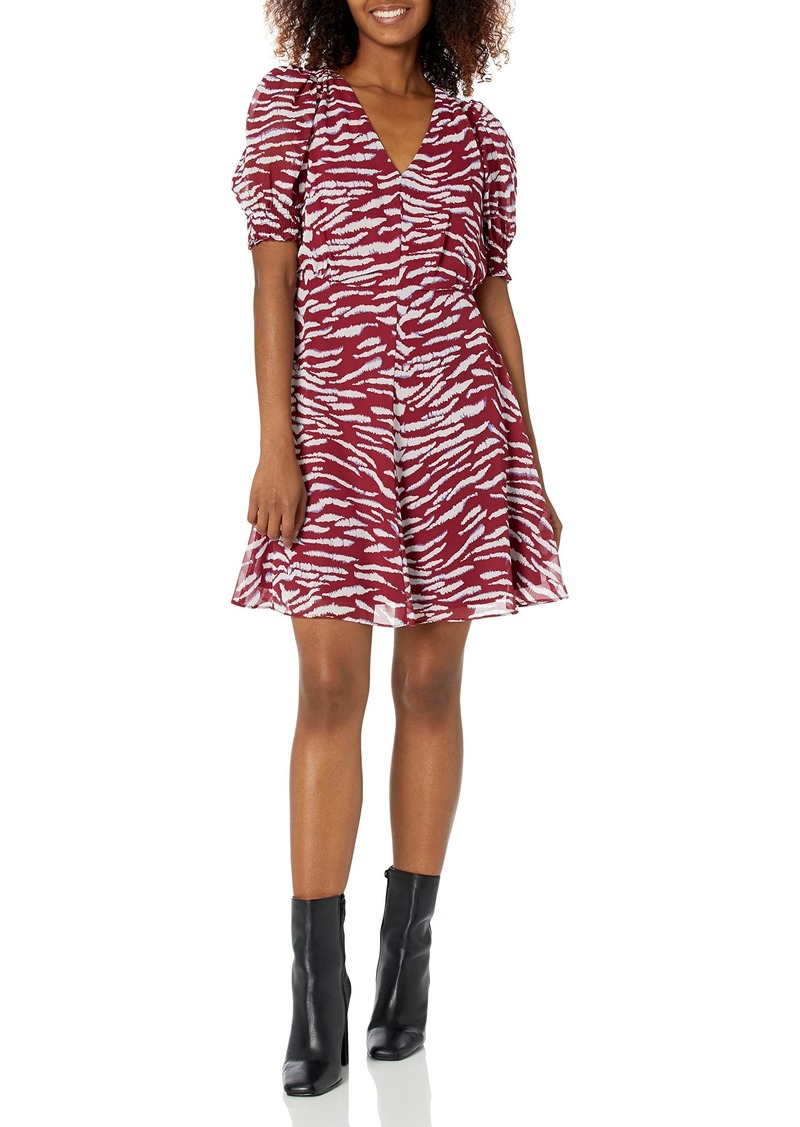 Vince Camuto Women's Casual Printed Fit and Flare Dress