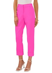 Vince Camuto Women's Cuffed Straight Leg Pants - Hot Pink