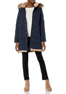 Vince Camuto womens Down Duffle Coat With Hood Trim Parka   US