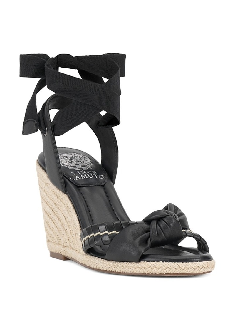 Vince Camuto Women's Floriana Ankle Tie Espadrille Wedge Sandals
