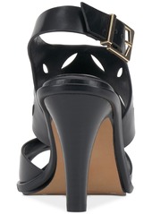 Vince Camuto Women's Frinnas Laser-Cut Dress Sandals - Black