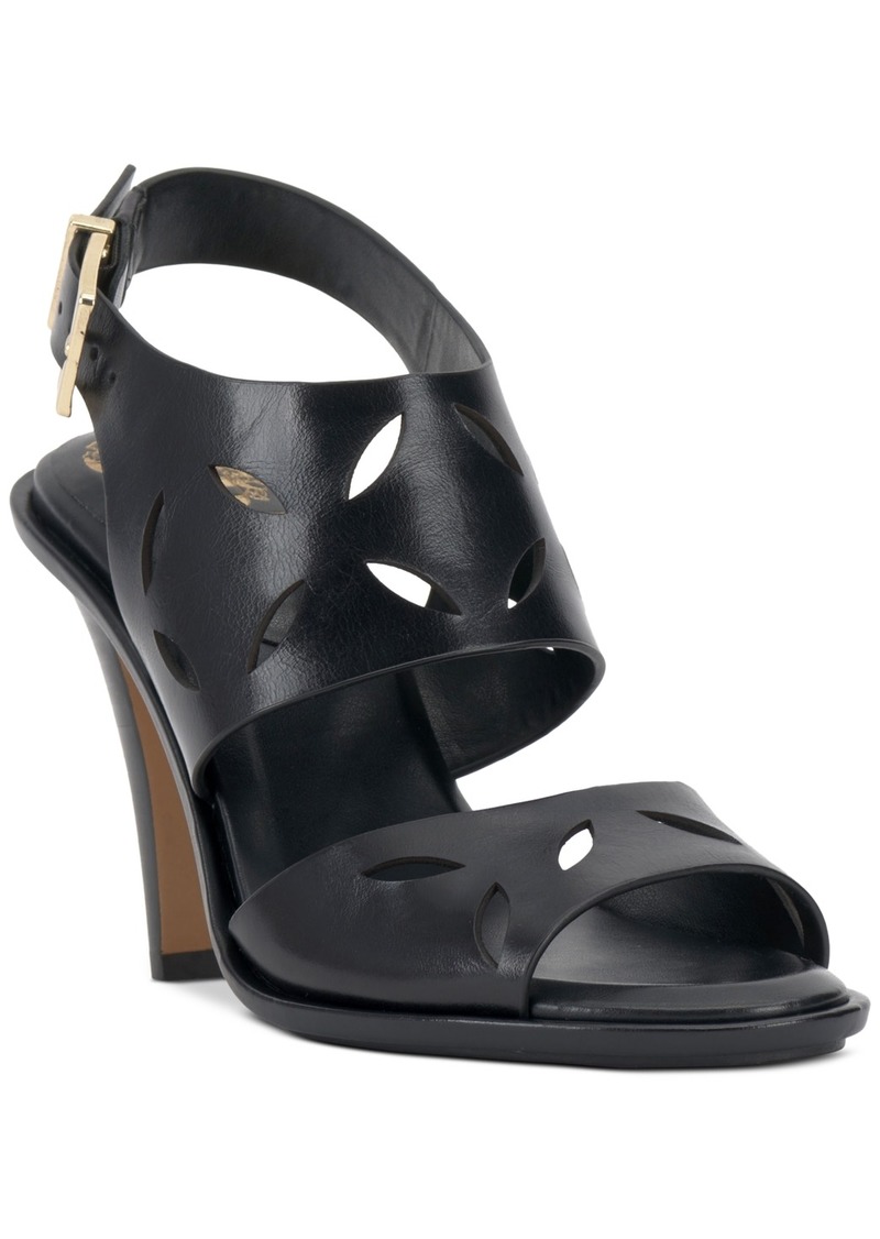 Vince Camuto Women's Frinnas Laser-Cut Dress Sandals - Black