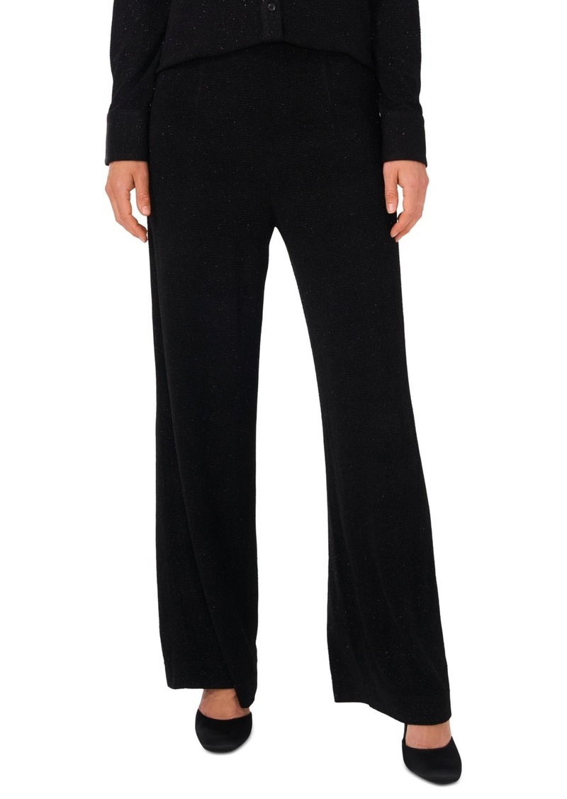 Vince Camuto Women's High-Rise Wide-Leg Pants - Rich Black