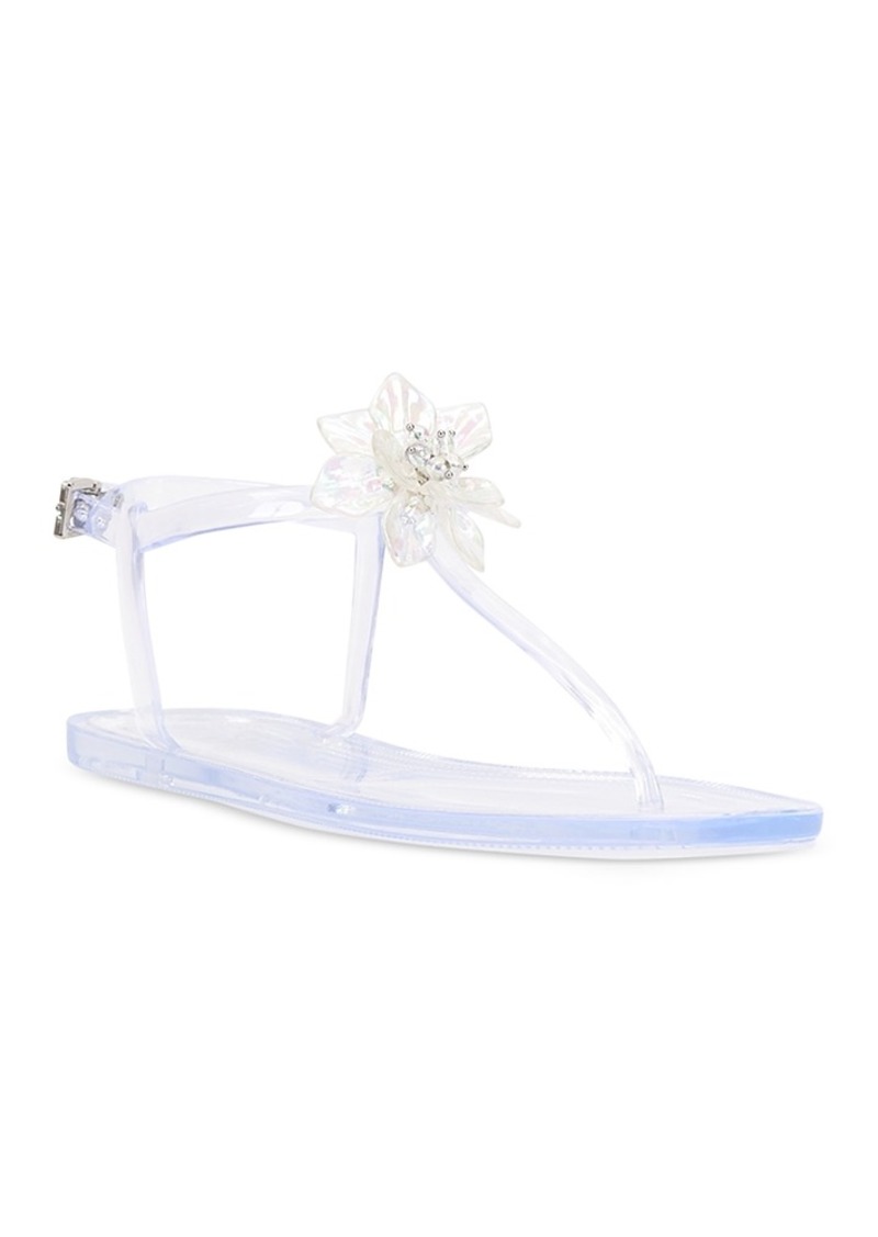 Vince Camuto Women's Jelynn Floral Embellished Jelly Thong Sandals