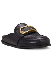 Vince Camuto Women's Junnie Tailored Slip-On Clogs - Gold Crackled Metallic