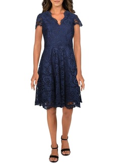 Vince Camuto Women's LACE FIT and Flare Cap Sleeve Dress
