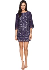 Vince Camuto Women's Lace Sleeve Shift Dress