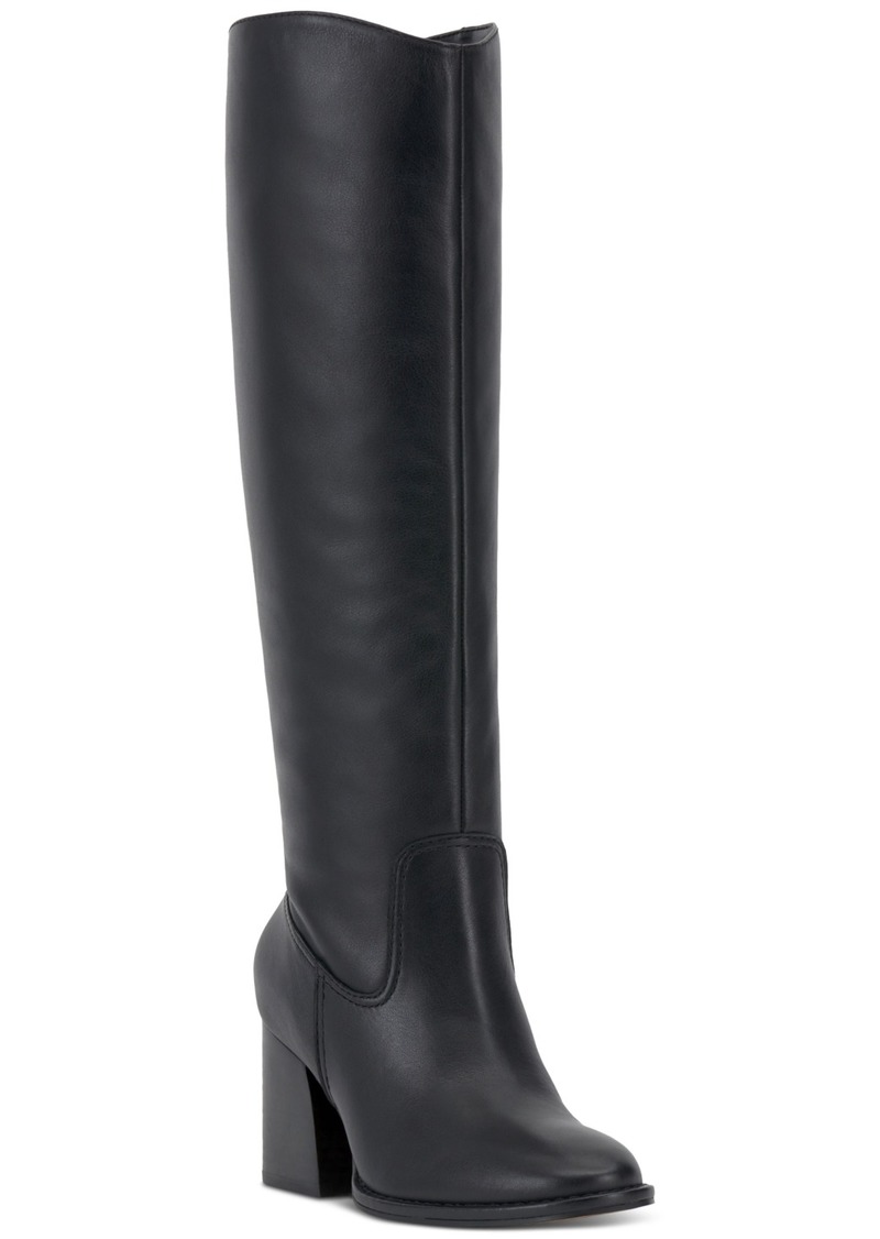 Vince Camuto Women's Leila Block-Heel Knee-High Boots - Black