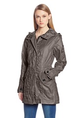 Vince Camuto Women's Long-Sleeve Hooded Anorak Jacket Coat with Pockets
