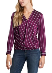 Vince Camuto Women's Long Sleeve Wrap Front Blouse