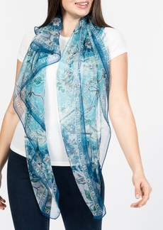 Vince Camuto Women's Paisley Floral Square Scarf - Blue Multi