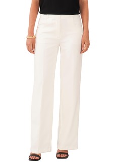 Vince Camuto Women's Poly Base Cloth Wide Leg Pants - New Ivory