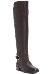 Vince Camuto Women's Poppidal Wide-Calf Stretch Riding Boots Women's Shoes