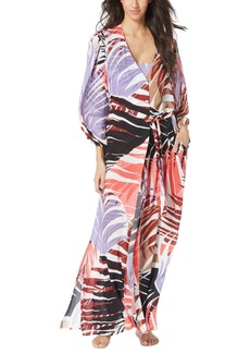 Vince Camuto Women's Printed Button-Front Cover-Up Caftan - Multi