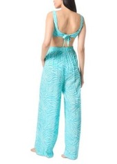 Vince Camuto Womens Printed Knotted Bikini Top Printed Cover Up Pants