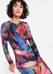 Vince Camuto Women's Printed Long-Sleeve Bodycon Dress - Multi