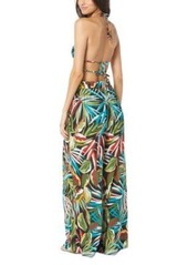 Vince Camuto Womens Printed Ring Strappy Bikini Top Wide Leg Cover Up Pants