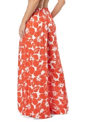 Vince Camuto Women's Printed Wide-Leg Cover-Up Pants - Orange