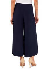 Vince Camuto Women's Pull On Wide Leg Ankle Pants - Classic Navy