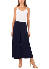 Vince Camuto Women's Pull On Wide Leg Ankle Pants - Classic Navy