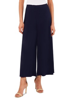 Vince Camuto Women's Pull On Wide Leg Ankle Pants - Classic Navy