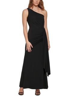 Vince Camuto Women's Ruched One-Shoulder Gown - Black