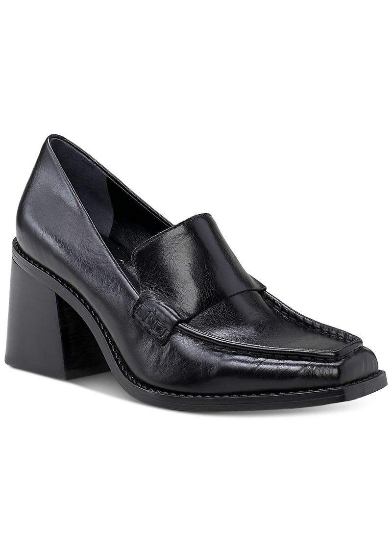 Vince Camuto Women's Segellis Block-Heel Tailored Loafers - Black