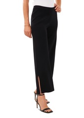 Vince Camuto Women's Side Slit Pull-On Sweater Pants - Rich Black