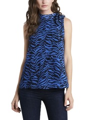 Vince Camuto Women's Sleeveless Tie Neck Layered Blouse