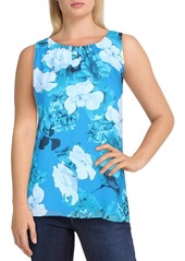 Vince Camuto Women's Sleeveless Watercolor Melody Floral Blouse
