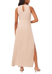 Vince Camuto Women's Tie-Front Slit Sleeveless Dress - Taupe