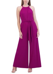 Vince Camuto Women's Tie-Waist Wide-Leg Jumpsuit - Magenta