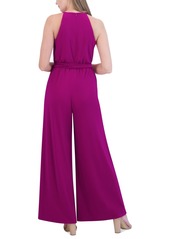 Vince Camuto Women's Tie-Waist Wide-Leg Jumpsuit - Magenta