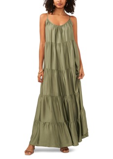 Vince Camuto Women's Tiered Maxi Dress - Olive Mist