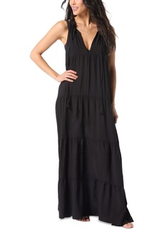 Vince Camuto Women's Tiered Maxi Dress Swim Cover-Up - Black