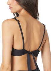 Vince Camuto Women's U-Wire Tie-Back Bikini Bra Top - Black