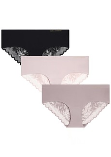Vince Camuto Women's Underwear - 3 Pack Seamless Lace Hipster Briefs Size