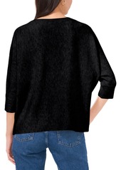 Vince Camuto Women's V-Neck Dolman-Sleeve Sweater - Rich Black