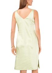 Vince Camuto Women's V-Neck Sleeveless Slip Dress - Foam Green