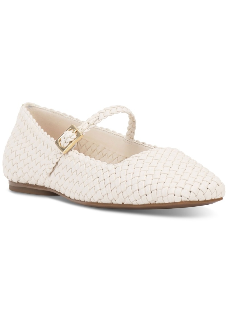 Vince Camuto Women's Vinley Woven Mary Jane Flats - Coconut Cream