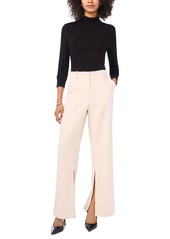 Vince Camuto Women's Wide-Leg Split-Hem Trousers - Neutral