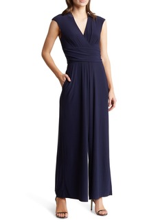 Vince Camuto Wrap Bodice Sleeveless Jumpsuit in Navy at Nordstrom Rack