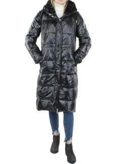 Vince Camuto Womens Faux Fur Water Resistant Puffer Jacket
