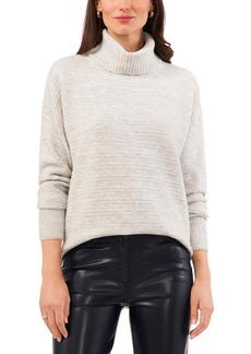 Vince Camuto Womens Heathered Long Sleeve Turtleneck Sweater